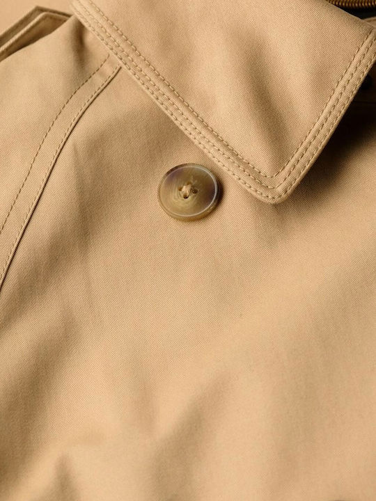 Women's Gabardine Coat Beige
