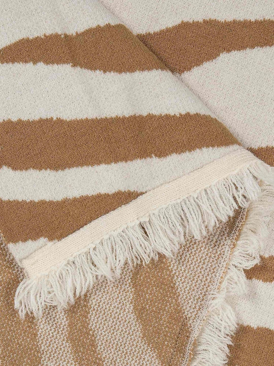Damenponcho Beige
