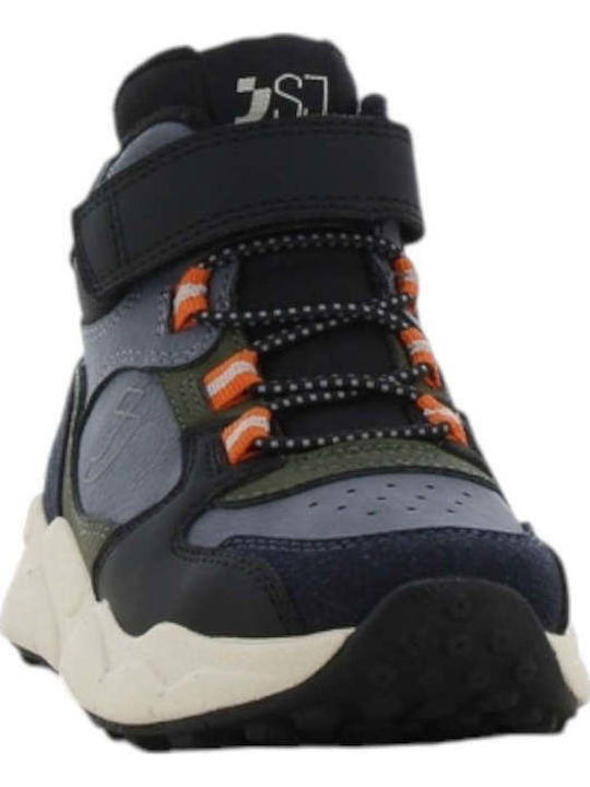 Anatomic Kids Ankle Boots with Hook and Loop Closure Blue