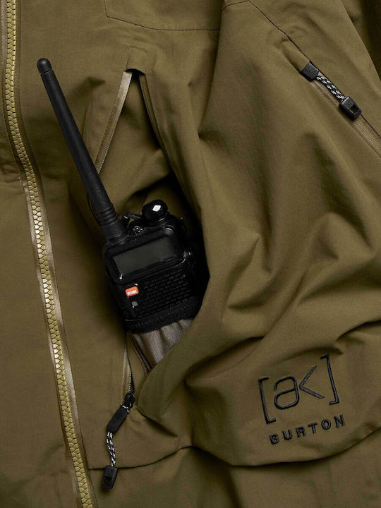 Burton Cyclic 307631-E7N Ανδρικό Μπουφάν Gore-Tex για Σκι & Snowboard Πράσινο