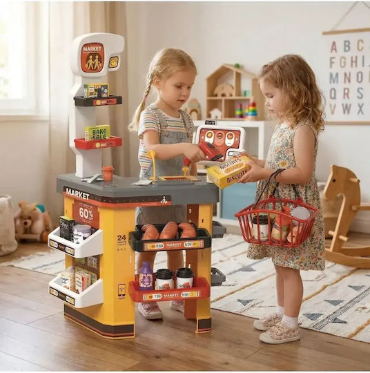 Woopie Super Market with Cash Register & Accessories for Ages 3+