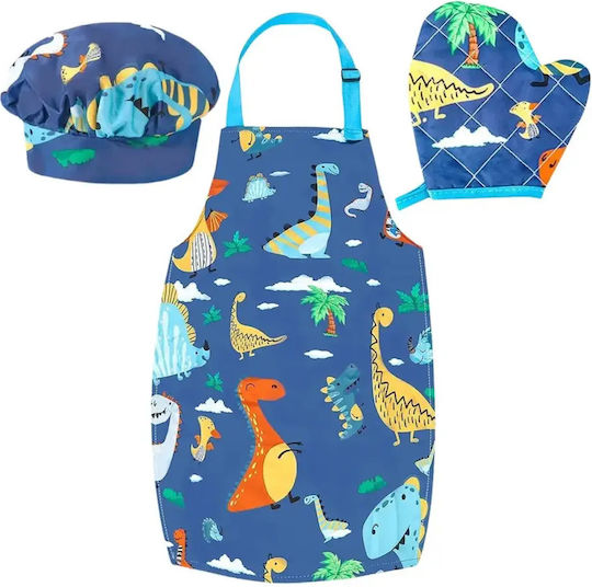 Woopie Dino Cooking Set With Apron, Chef Hat & Accessories for Ages 3+
