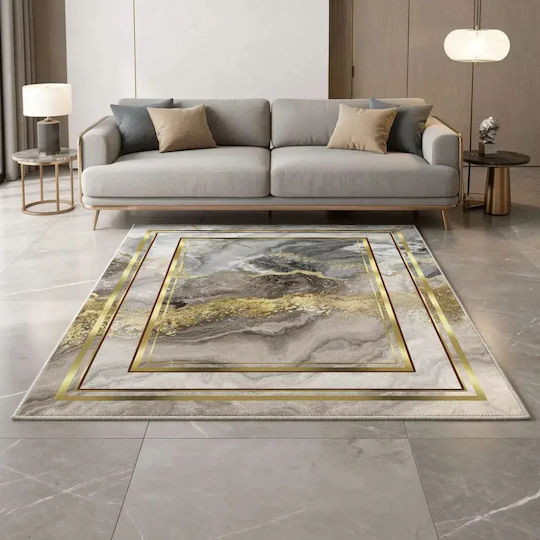 Conceptum Hypnose Conceptum Hypnose Runner Rug Grey-Gold 80x200cm