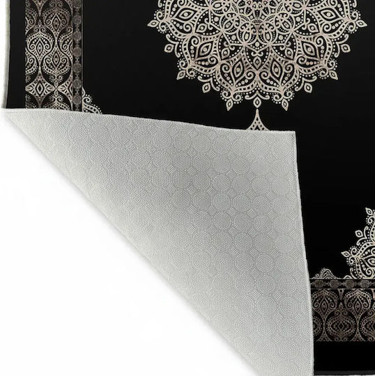 Conceptum Hypnose Eexfab Covor Rectangular Negru-Argintiu 100x200cm
