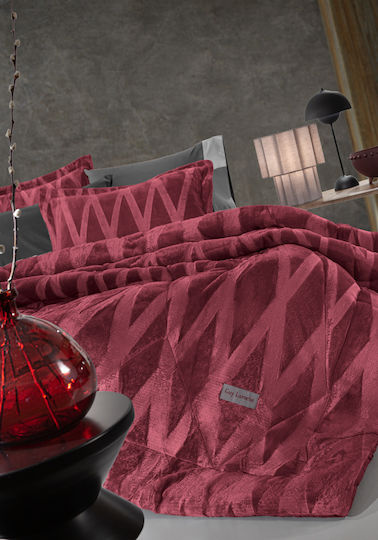 Guy Laroche Double Comforter 220x240 cm Zadic Red 530 GSM