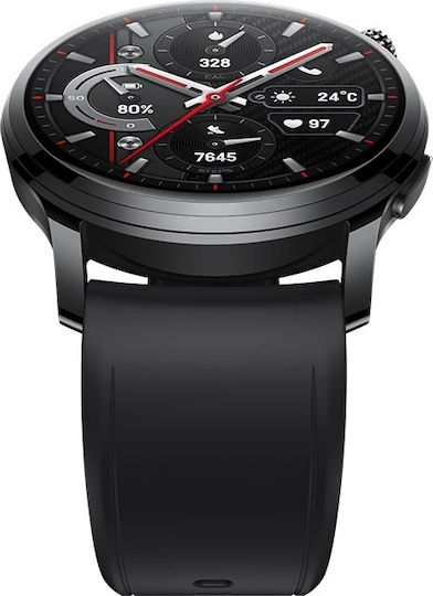 Honor Watch 4 Pro Stainless Steel 46mm Αδιάβροχο με Παλμογράφο (Μαύρο)