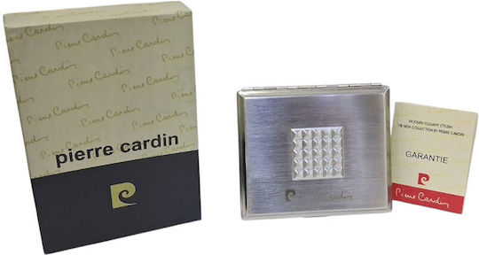 Metallisches Zigarettenetui Pierre Cardin Silber 10x8x2 cm 99202