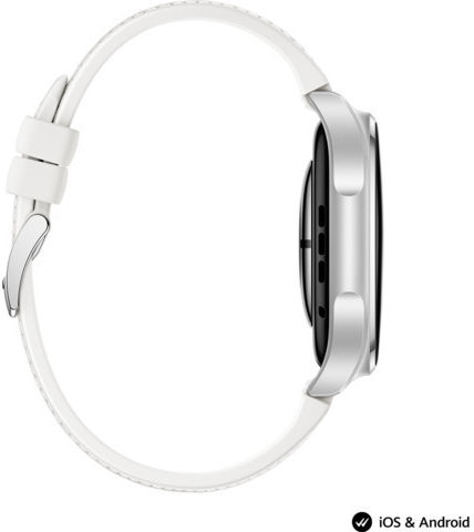 Huawei Watch 6 Aluminium 42mm Αδιάβροχο με Παλμογράφο (Λευκό)