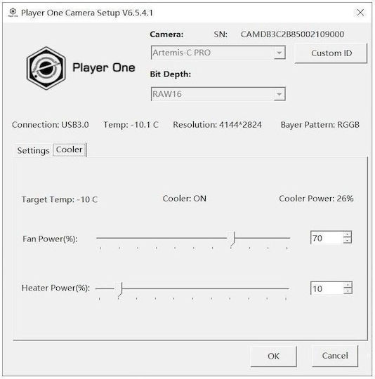 Player One Artemis-c Pro Color Camera