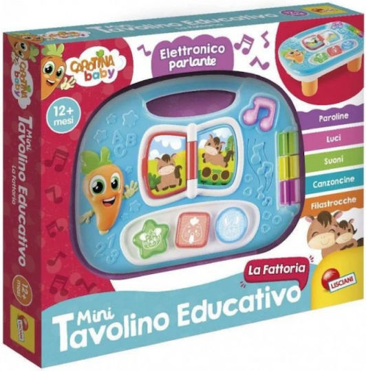 Lisciani Giochi Τραπεζάκι Δραστηριοτήτων Carotina Mini Educational Table Farm για 12+ Μηνών