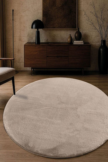 Teoran Mellow 03 Χαλί Στρογγυλό Mocca Φ120cm