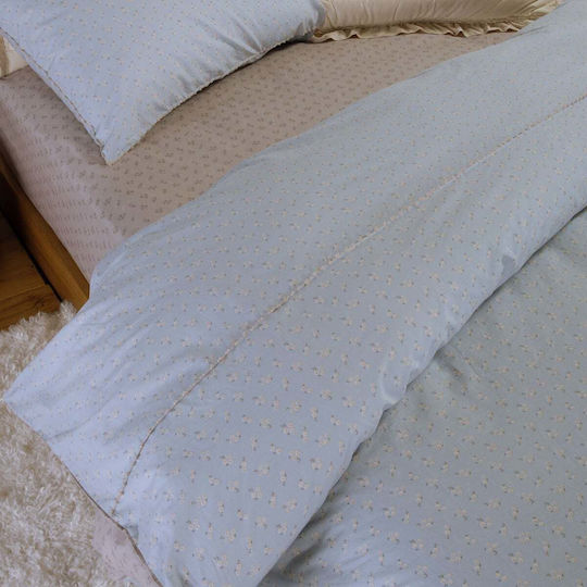 Nef-Nef Homeware Judith Комплект Чаршафи Кинг Сайз 4 Части 160x200+35 см с Ластик Сиви