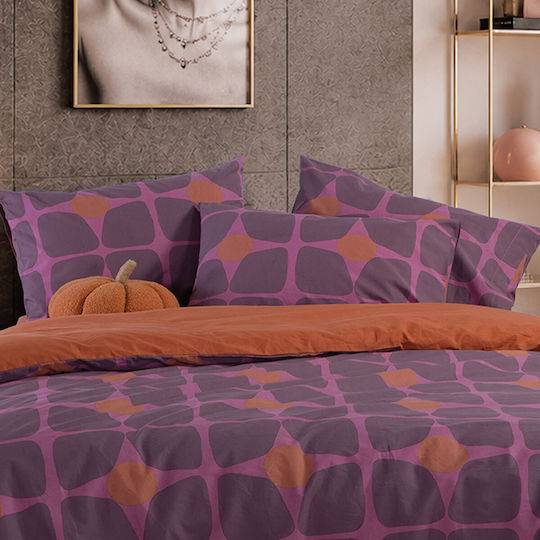 Nef-Nef Homeware Coreo Σετ Μαξιλαροθήκες Mauve 52x72εκ.