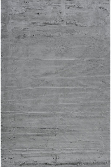 Polcarpet Rabbit Silver 80 Teppich Rechteckig Pelzige Silver