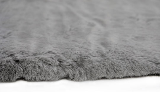 Polcarpet Rabbit Silver 80 Teppich Rechteckig Pelzige Silver