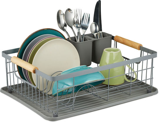 Relaxdays Brown Sink Drainer 42x31x15.5cm