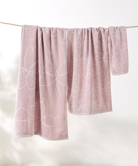 Kentia Kioto Hand Towel 30x50cm Pink Weight 500gr/m²