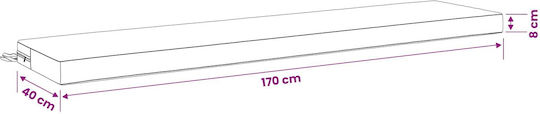 vidaXL Gartenstuhlkissen Soest Blau 2Stück 40x180cm