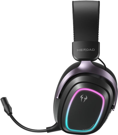 Heroad GT2 Ασύρματο Over Ear Gaming Headset με σύνδεση Bluetooth / USB για PC / PS4 / PS5