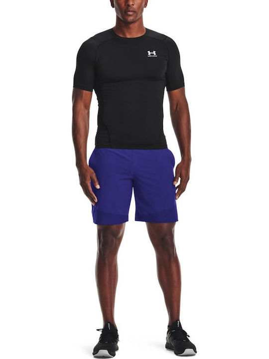 Under Armour Heatgear Bluza termica pentru barbati cu maneci scurte Compresie Negru
