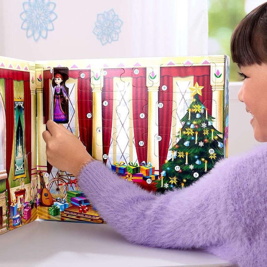Mattel Адвент календар с малки кукли Frozen