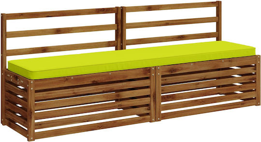 vidaXL Garden Bench Cushion Green 2 pcs 40x200 cm