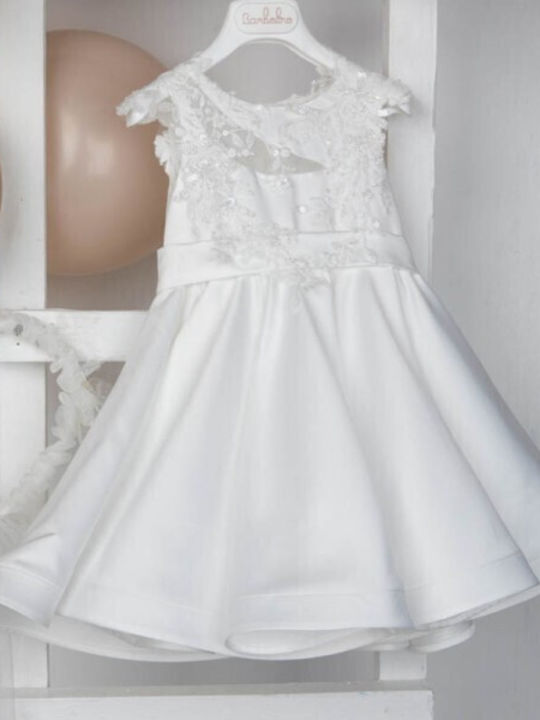 Bambolino Demi Weißes Gestricktes Taufkleid