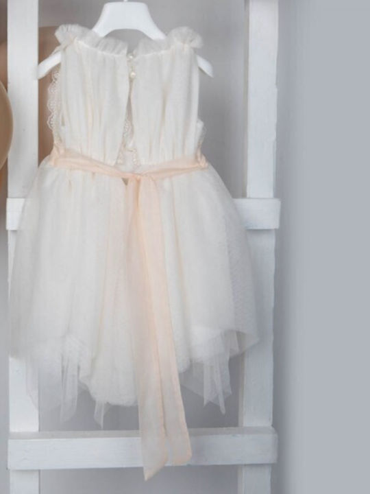 Bambolino Weißes Taufkleid aus Tüll