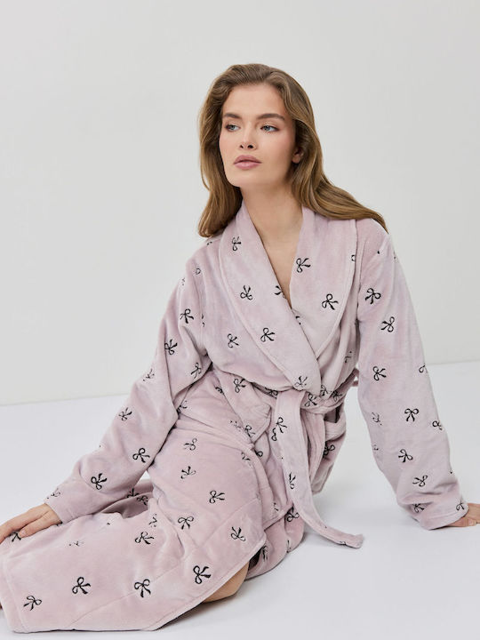 Aruelle Winter Women's Robe Rosa