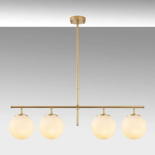 Opviq Gold Hängelampe Gelb Schiene für 4 Lampen E14, E.14 81x15x36cm.