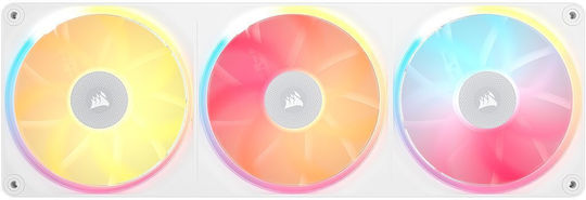 LX360 Unified Frame Case Fan (69.9 CFM) with RGB Lighting White