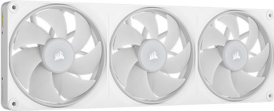 LX360 Unified Frame Case Fan (69.9 CFM) with RGB Lighting White
