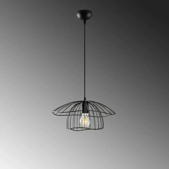 Opviq Mantar Black Pendant Ceiling Light with E27 Socket 35x35x112cm