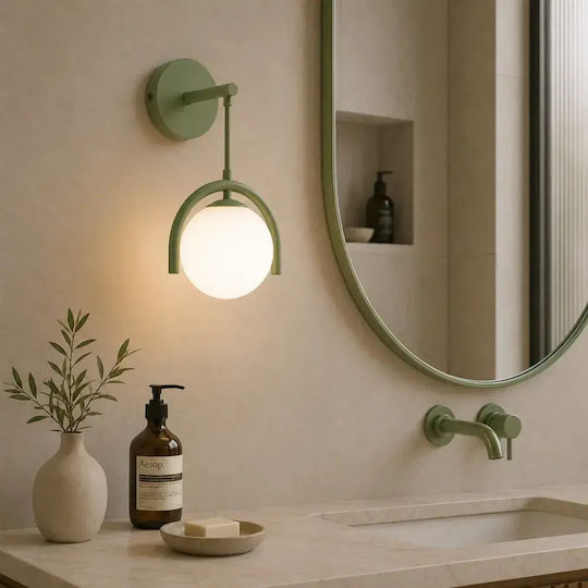 Opviq Gedik Modern Lampă de Perete Verde 20cm