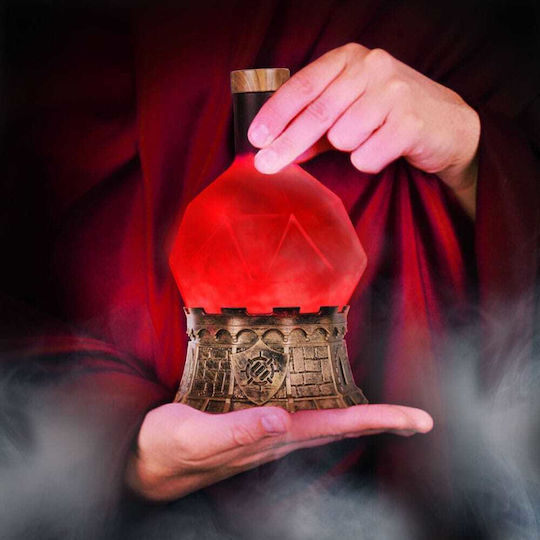 Enhance Decorative Lamp Bottle Red