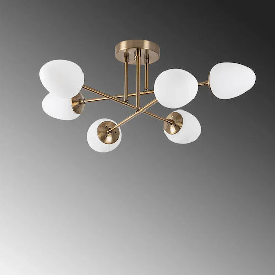 Opviq Camflo Ceiling Mount Light 81cm Yellow with Socket E14