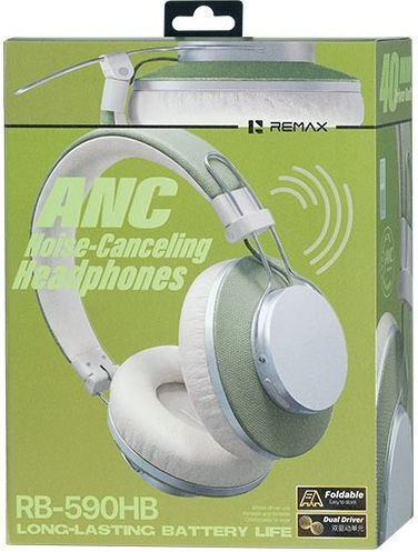 RB-590 HB Wireless Bluetooth Over-Ear Headphones with 42 Hours of Battery Life Green