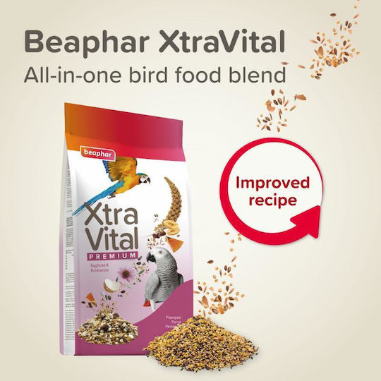 Beaphar Xtravital Храна за Големи Папагали 1 кг