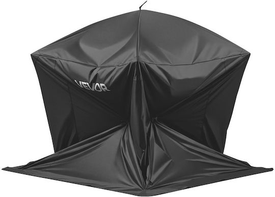 Vevor Зимна палатка за риболов Pop Up черна 228x228x195 см