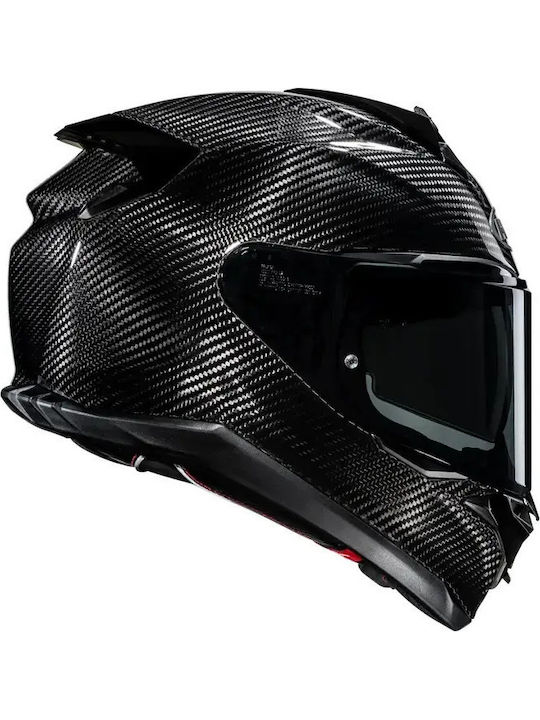 F72 Carbon Solid Black Full Face Motorcycle Helmet ECE 22.06 with Pinlock and Sun Visor