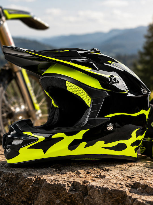 Παιδικό Motocross ECE 22.06 Neon Yellow