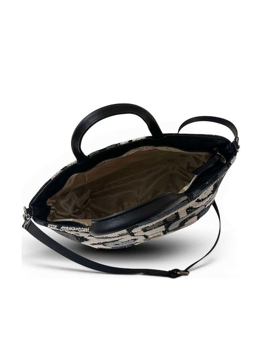 Γυναικεία Τσάντα Ώμου Maxi Tote Rosa Πολύχρωμο Μπλε