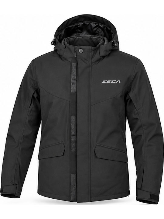Detroit Men's Cordura Motorcycle Jacket 4 Seasons Waterproof Black 2DTR27MQ.00