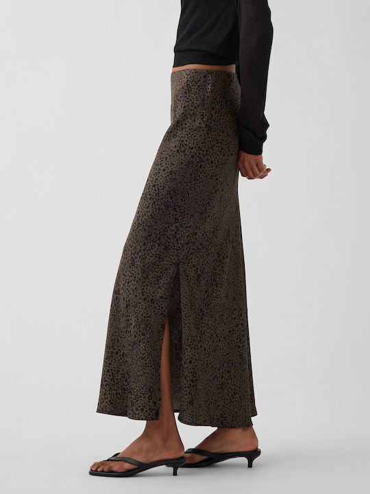 Maxi Φούστα Λεοπάρ Brown Leopard Print