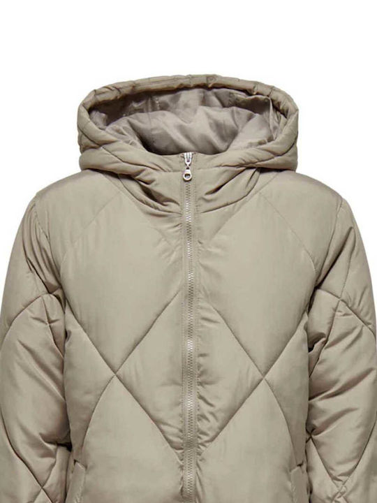 Only Women's Winter Jacket Weathered Teak