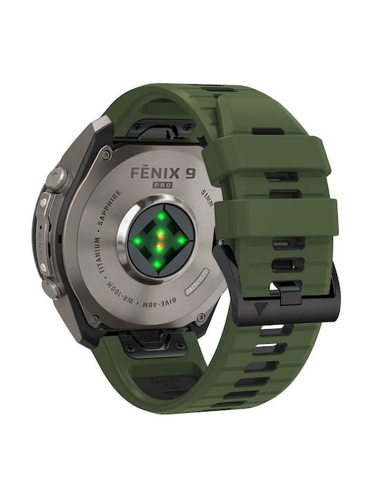 Tech-protect Iconband Pro Garmin Fenix 5x 5x Plus 6x 6x Pro 7x 8 8 Pro 9 9 Pro 51 Mm Green Black 5906302388219 Tech-protect Iconband Pro Garmin Fenix 5x 5x Plus 6x 6x Pro 7x 8 8 Pro 9 9 Pro 51 Mm Green Black 5906302388219