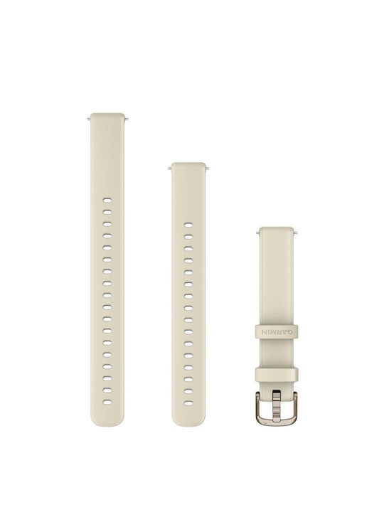 Garmin Quick Release 14 Mm Coconut Silicone Band With Cream Gold Hardware Garmin Quick Release 14 Mm Coconut Silicone Band With Cream Gold Hardware