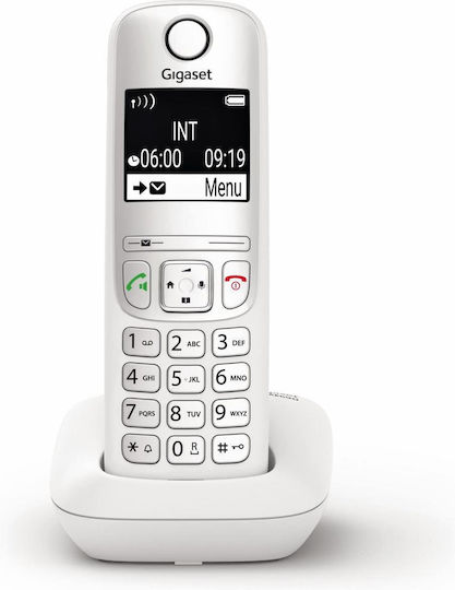 AE690 Cordless Phone with Greek Menu White