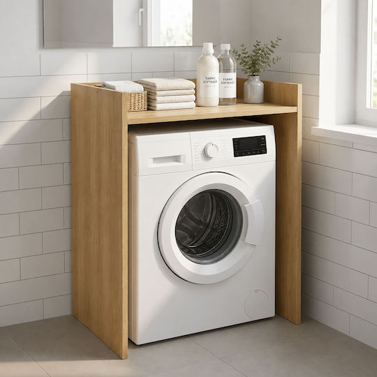 Relaxdays Bodenstehendes Badezimmerregal aus braunem Holz