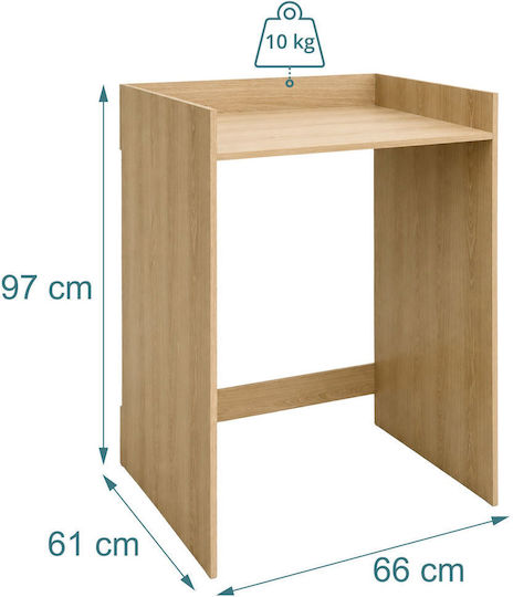 Relaxdays Bodenstehendes Badezimmerregal aus braunem Holz